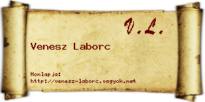 Venesz Laborc névjegykártya
